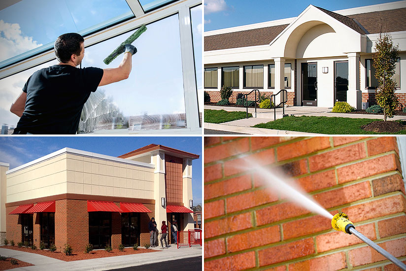 Boerne TX Hill Country Commercial Property Window Cleaning Pressure Washing