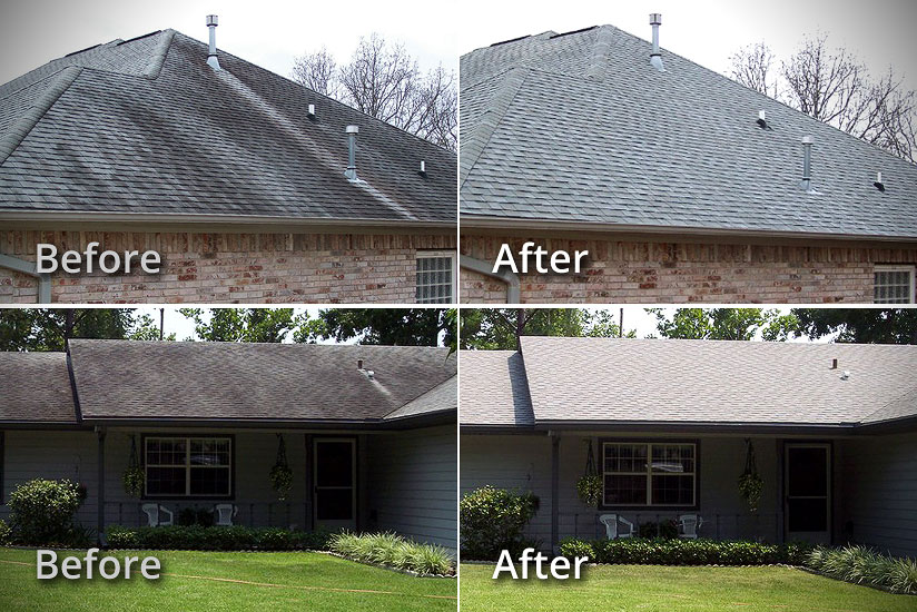 Boerne TX Hill Country No Pressure Roof Stain Cleaning